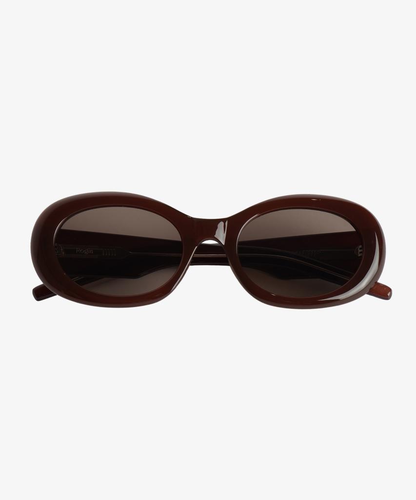 Loginaenloji Big Oval Sunglasses Brown