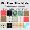 4pcs/set 1:12 Scale Dollhouse Spliced Flooring  Dollhouse Decoration Accessories