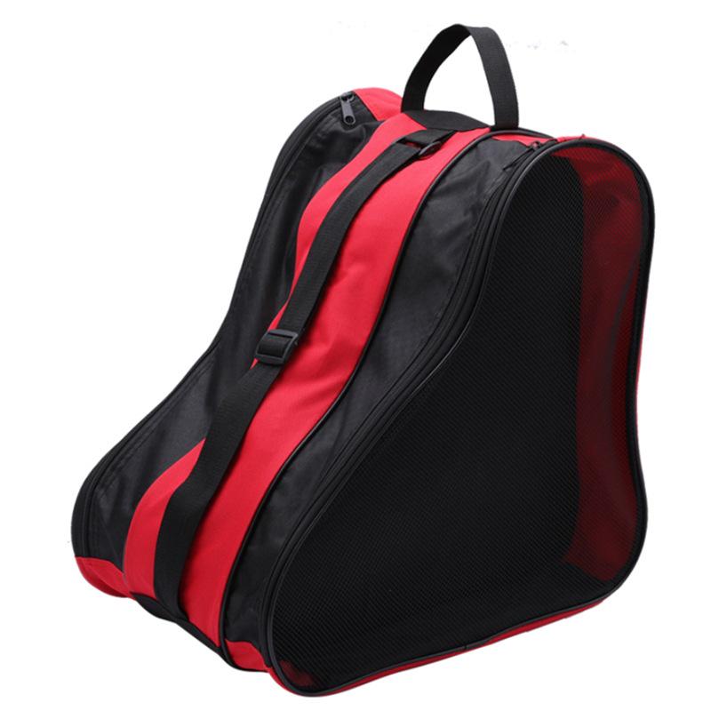 Zhenku Rollschuh- & Eislauf-Tasche - Kinder- & Erwachsenen 3-lagige Einzelschulter-Aufbewahrungstasche für Schlittschuhe