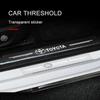 Samolepka na práh auta Ochranná fólie odolná proti poškrábání Průhledná pro Toyota Prado Aqua Hilux Rav4 Camry Prius TRD Venza GR