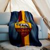 1pz Coperta Morbida in Flanella Stampata AS Roma1 Calcio per Camera da Letto Adulti Soggiorno Divano Campeggio Viaggio Regali per Fan Regali di Natale