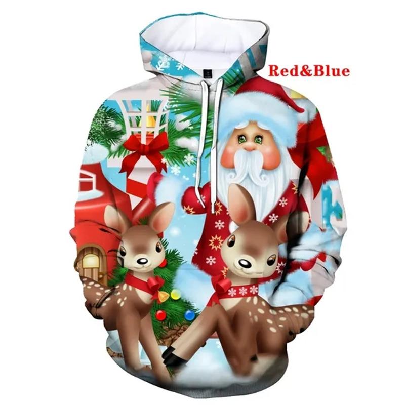 

Рождественский Санта Детские толстовки с капюшоном Мультяшная одежда Детские свитера Одежда Длинные рукава Счастливого Рождества Мальчики Девочки Толстовки XXL