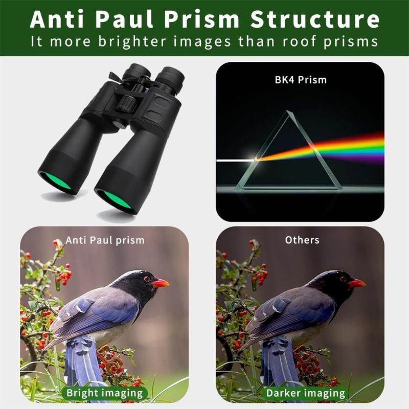 Zooms Binocular Magnification Plastic Texture Suitable for Bird Watching Camping and Hiking Ergonomic Nonslip Grip