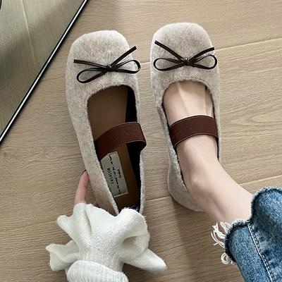 Mode Pendler Retro Internet-Berühmtheit Explosion Französische Haarschuhe Damen 2025 Neu Herbst und Winter Warm Mary Jane Einzelne Schuhe