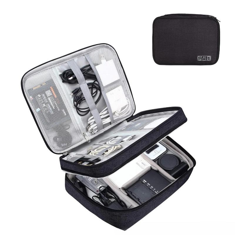 Multi Functional Digital Bag Waterproof Digital Electronic Organizer Portable USB Data Line Charger Plug Storage Bag Travel Cable Organizer Handbag