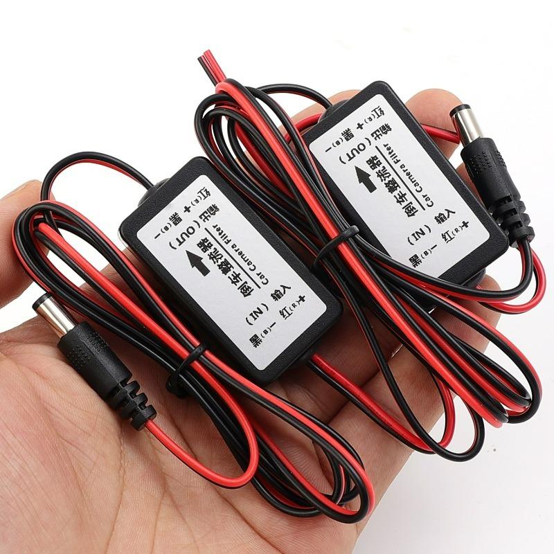 12V Anti-interference DC Power Relay Capacitor Filter Connector Car Camera Filter Auto Parking Reverse Rear View Camera Tools