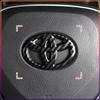1Pcs Car Steering Wheel Emblem Badge Decal Sticker Auto Styling Decor Fit For Toyota Fortuner Chr Verso Prius Hiace Yaris Trd Corolla