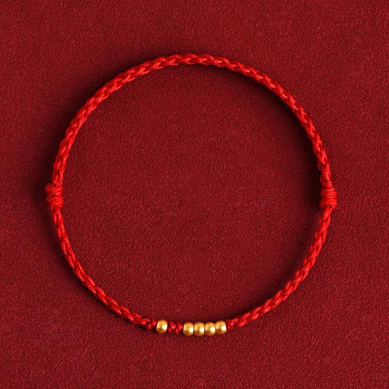 Fashion Handmade Lucky Couple Bracelets Red String Chinese Style Adjustable Bracelets Friendship Jewelry Accessories Gifts
