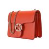 Gucci Silver Logo Double G Chain Messenger Bag Women Shoulder Bag Orange 510304-CAO0G-7527
