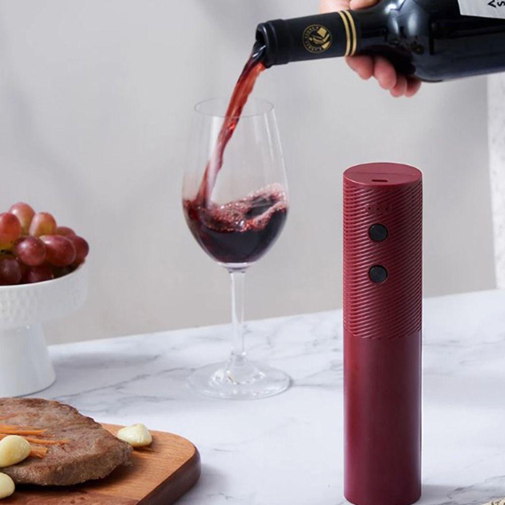 

Reusable Electric Wine Bottle Opener USB Rechargeable Wine Corkscrew Pin Red Wine Opener Home