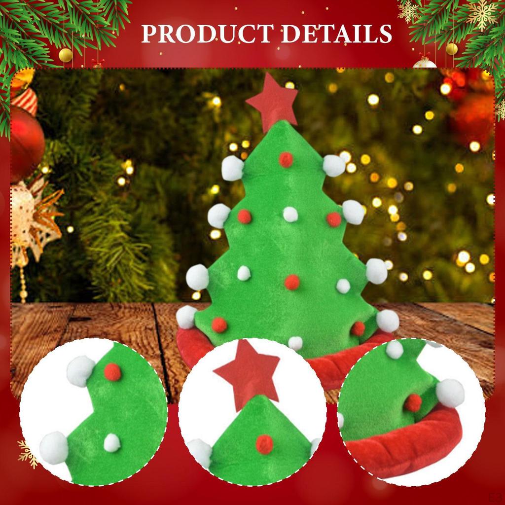 Christmas Hat Decor Headwear for Xmas Party Supplies Stage Performance Nightclub