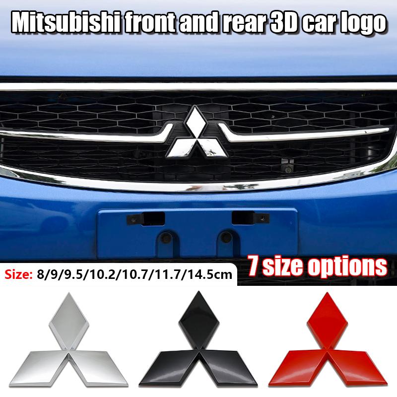 Bil Fronthette Emblemer Bakre Bagasjerom Merke Klistremerke for Mitsubishi Lancer 9 Pajero ASX Outlander Galant Mirage Tilbehør Dekal Logo