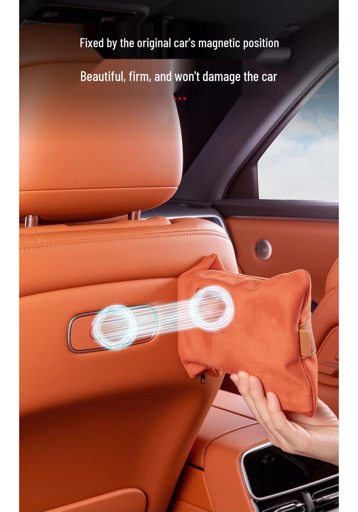 AITO M7 M8 M9 Magnetic Car Tissue Box: Fits 26 Models, Pull-out Storage & Decoration Accessory.