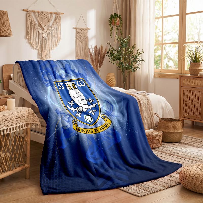 Coperta in Pile a Tema Sheffield Wednesday Morbida e Accogliente Coperta in Peluche per Camera da Letto Divano Viaggio