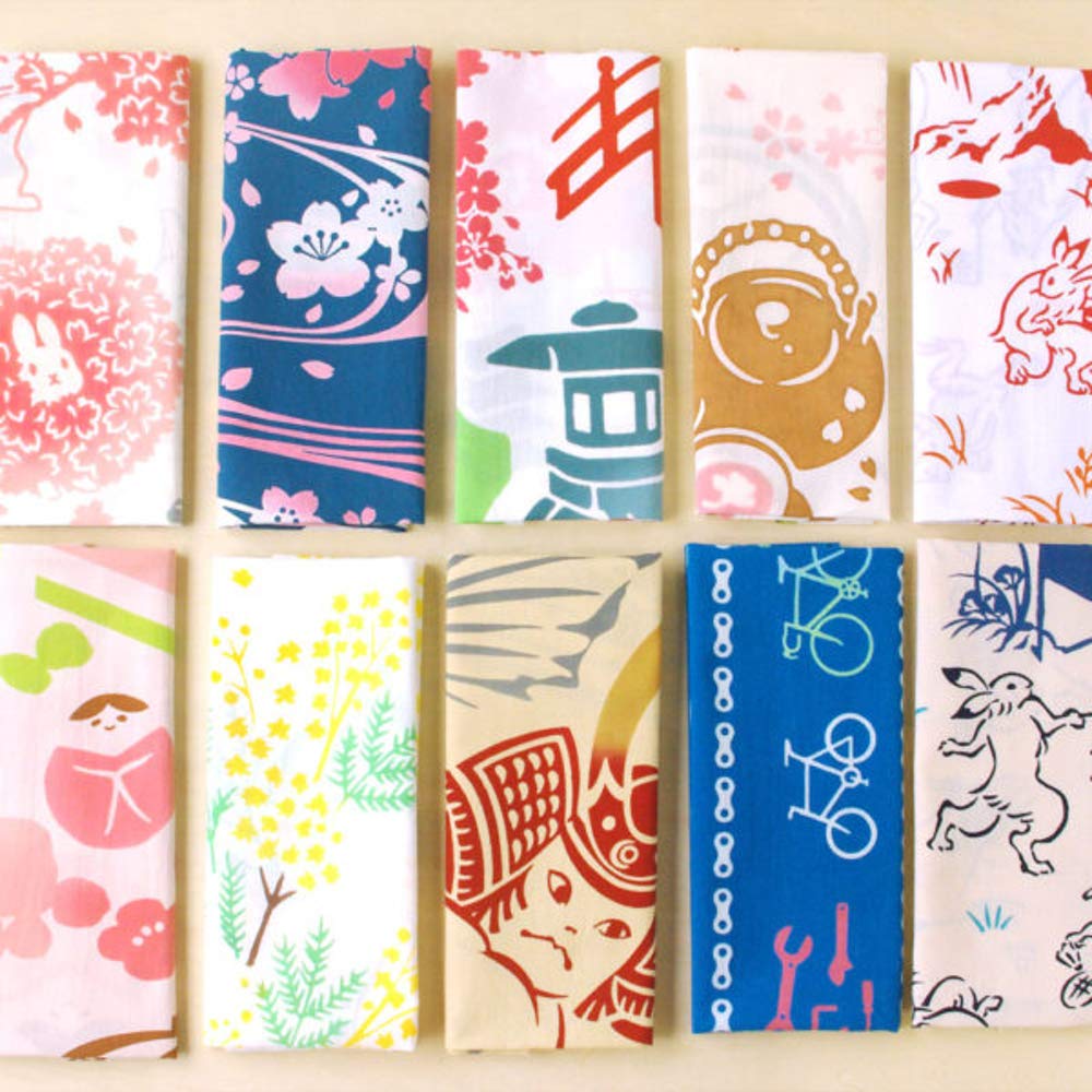 Kenema Tenugui Sakura Cherry Blossom Ball and Rabbit