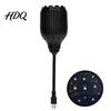Ambient Night Lamp USB Christmas Snowflake Projector Light Flexible Gooseneck Projection Lamp Decorative LED for Bedroom Ceiling Decoration Pattern