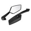 2 pcs Set Motorcycle Black l bar & R Bar Retro Side Rearview Mirror