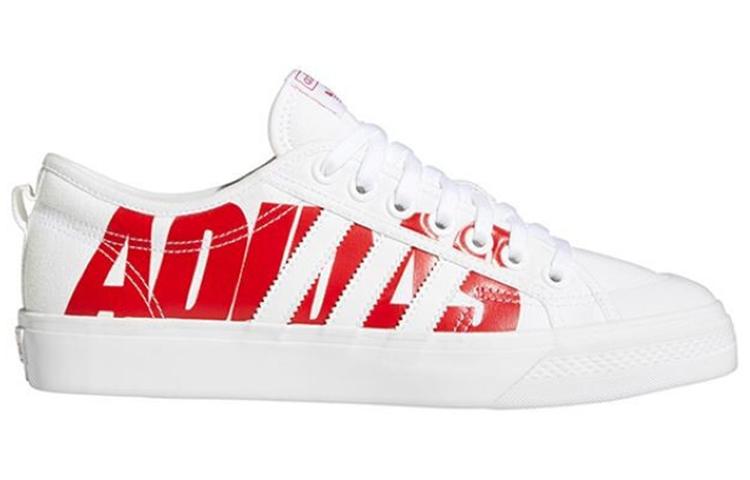 adidas Nizza Trefoil 'Alb Roșu' Femei FX8345