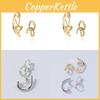 Chic Style Street Geometric Alloy Ear Cuffs Nonpiercing Trendy Set Jewelry