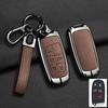 Housse Porte-Clés en Alliage de Zinc Automatique Adaptée Pour Jeep Grand Cherokee Wk2 Kl Wrangler Jk Jl Mp Patriot Renegade Commander Compass 4 5 Boutons Porte-Clés