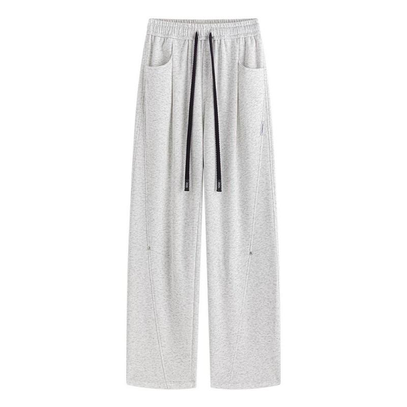 Mens Loose Straight Leg Sweatpants Fashion Embroidered Casual Sports Pants Size