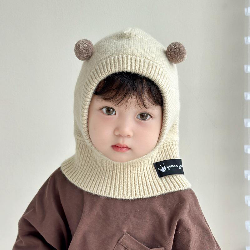 Children's Winter Hat & Scarf Set – Windproof, Ear Protection, Warm for Boys & Girls