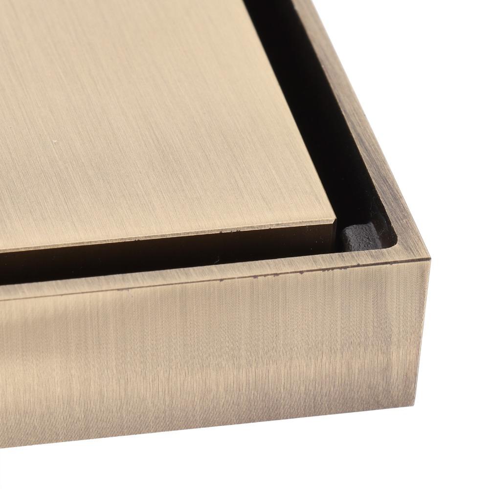 Square Floor Drain 10x10cm/3.9x3.9in Floor Drain Strainer Durable Hair Catcher Drain Garage Drain
