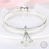 Copper Beaded Pendant Donut Dessert Cake Original 3Mm Bracelet Women Fine Jewelry