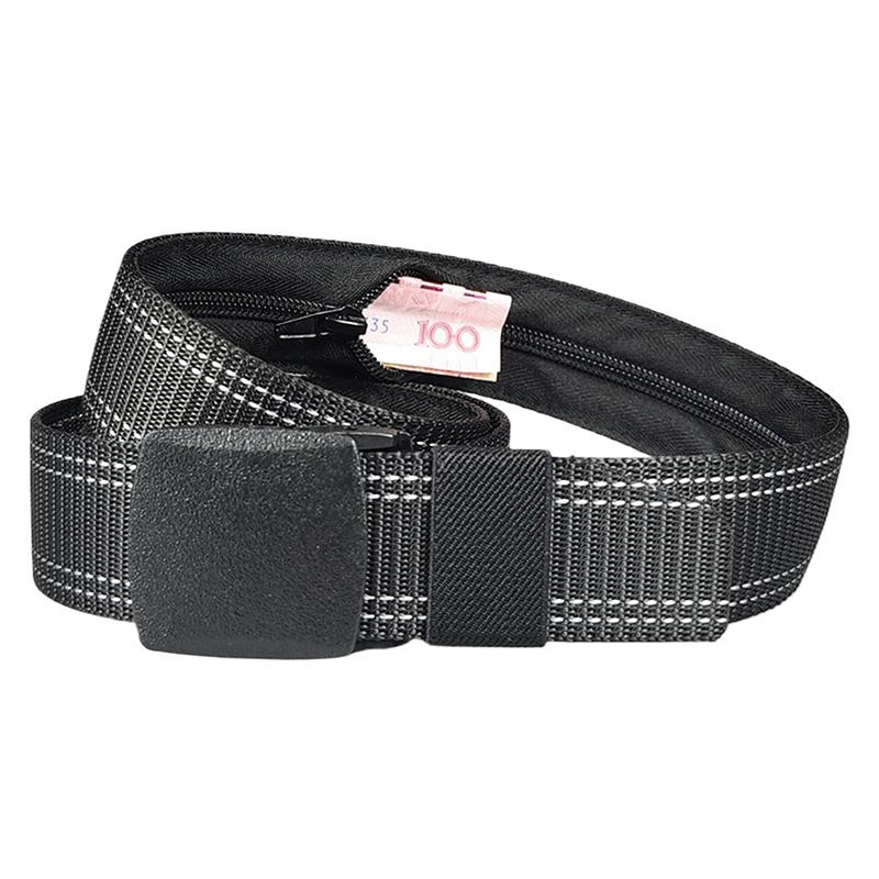 Travel Cash Anti Theft Belt Waist Bag Women Portable Hidden Money Strap Belt Wallet Waist Pack Men Hiding Belt For Men Women