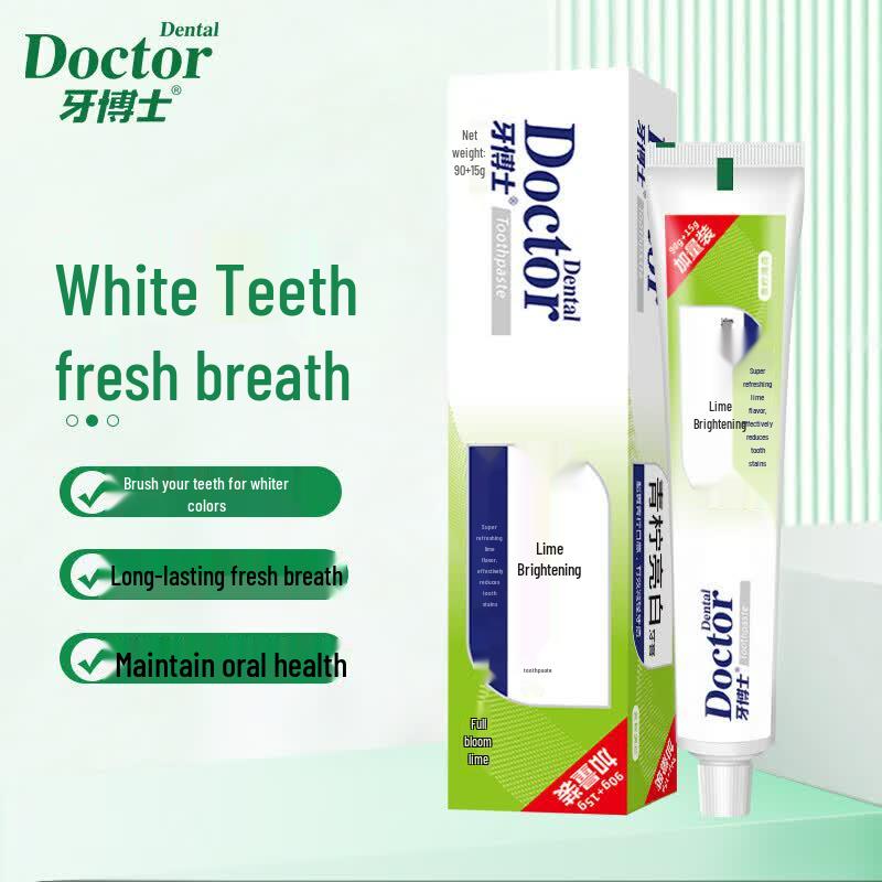 Dr. Ya Lime Brightening Toothpaste & Toothbrush Set