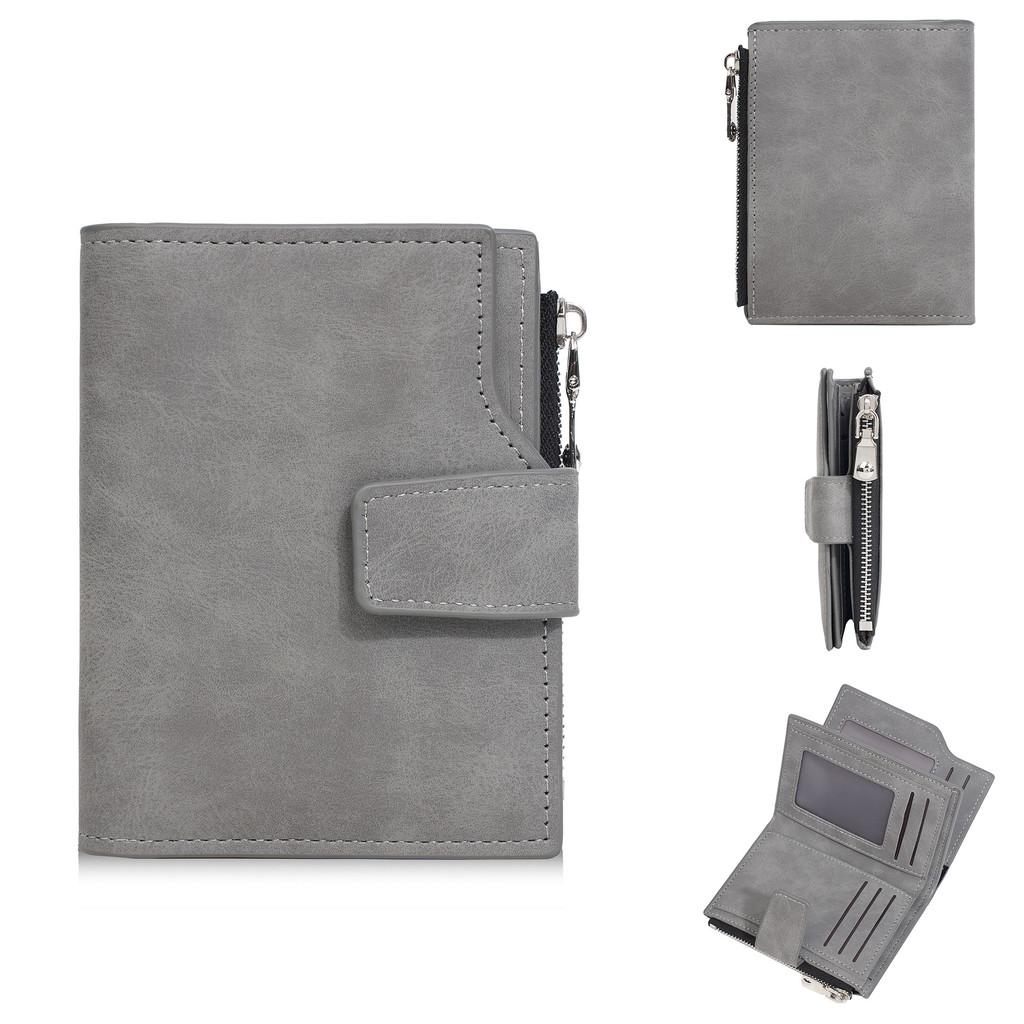 Urban Minimalist Pu Wallet For Women With Card Organizer And Solid Pattern Design For Everyday