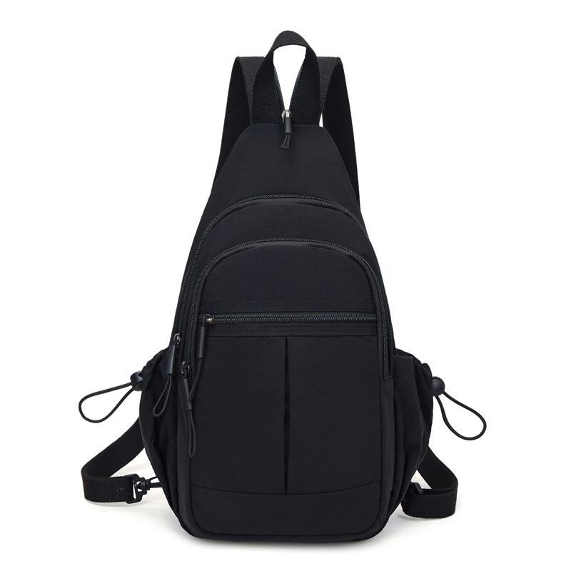 Schoolbag Backpack Women's 1011 New Casual Oxford Cloth Dual-purpose Small Backpack Fashion Versatile Foreign Style Women's Crossbody Breast Bag