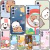 Peach And Goma Cat Case for Samsung Galaxy A51 A53 A54 A31 A52 A12 A13 A21s A22 A32 A11 A22 A33 A41 A52s A73 A14 TPU Phone Cover