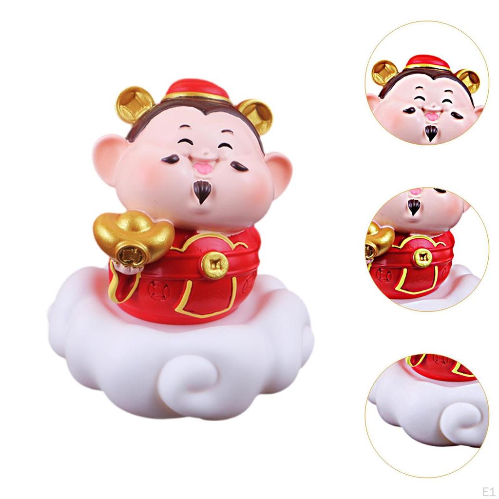 Cartoon Chinese Immortal Figurine Night Light Desktop Decoration Cute Housewarming Gifts Fengshui