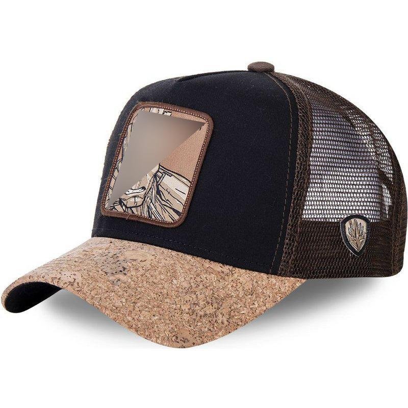 Summer cartoon animation hat mesh personality trendy men's and women's hat Korean version baseball cap animal mesh hat large brim