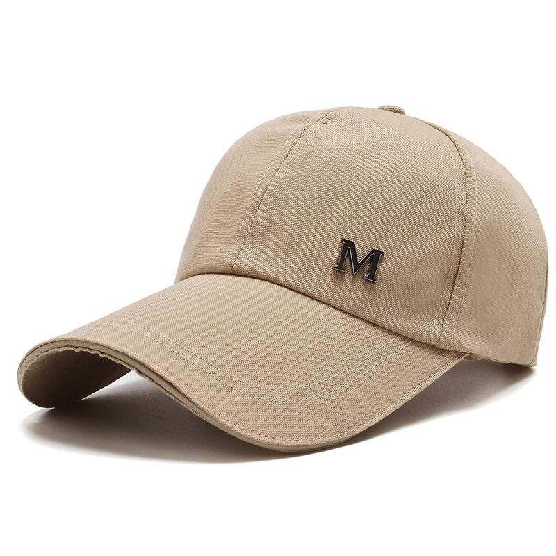 New Men's Middle-aged and Old Baseball Cap Spring and Autumn Outdoor Fashion Visor Casual Canvas Alphabet Cap