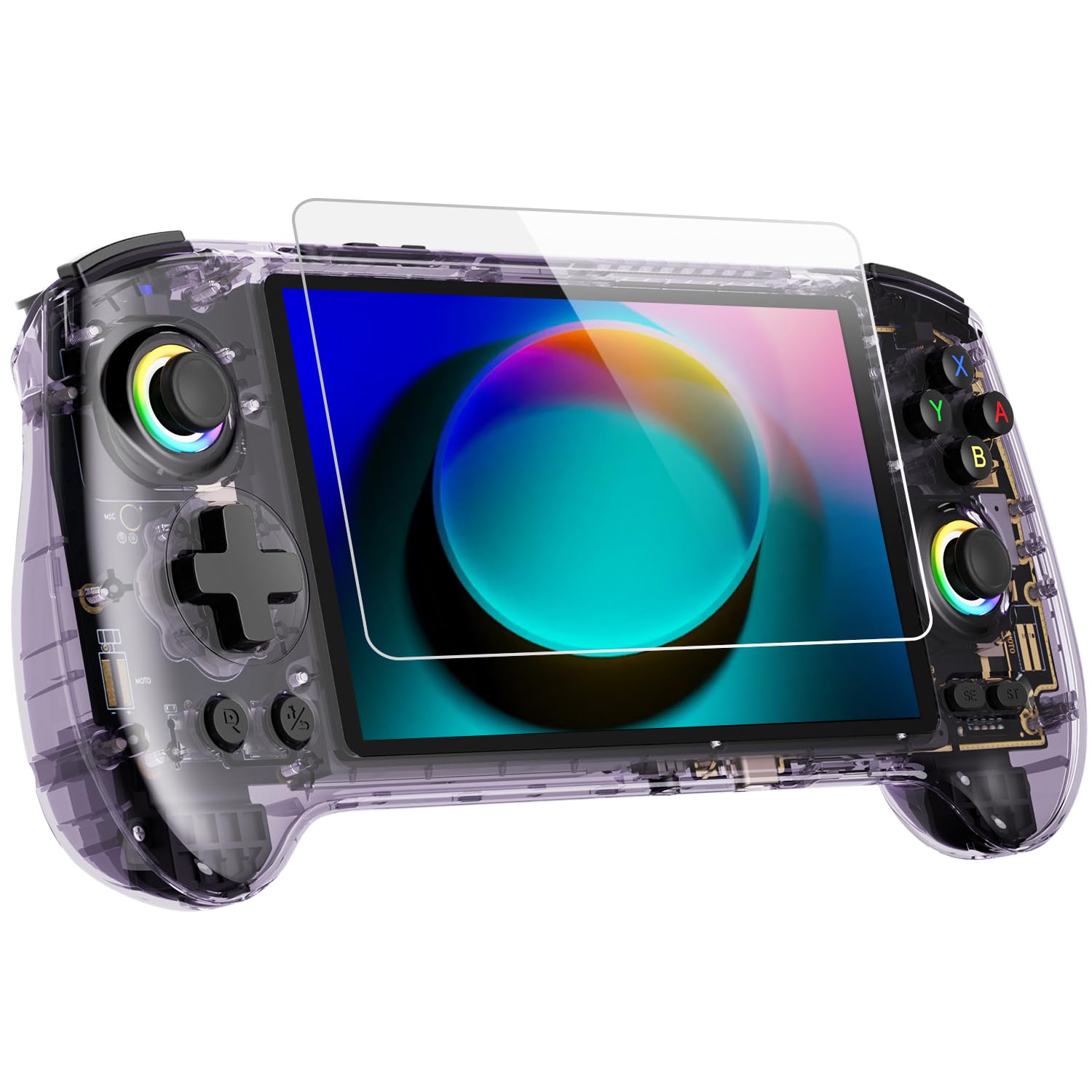 

ANBERNIC RG557 Android 14 Game 5G WiFi Classic RG ANBERNIC Android IPS Display Portable Game Console Transparent Console, 4.2, Bluetooth, Games, 557,