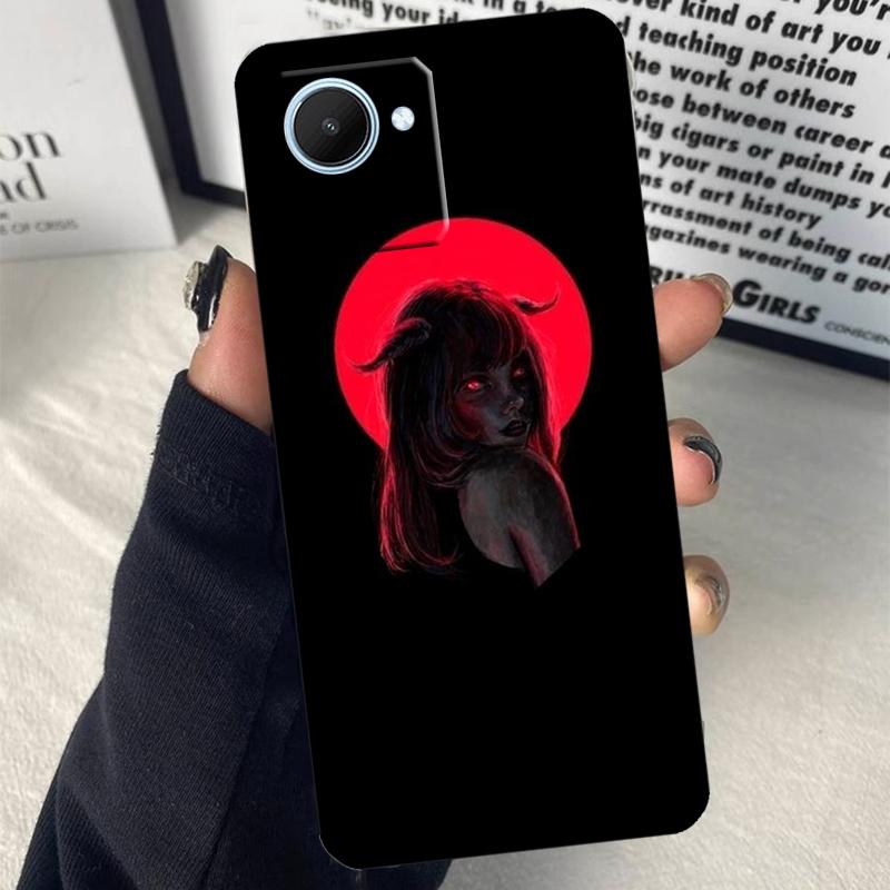 Aesthetic Devil Woman Bad Girl For Realme C55 C75 C67 C63 C51 C61 C53 C35 C65 C71 11 12 13 14 Pro Plus GT6 GT7 15 Pro Case