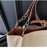 Minmin Strukturierte Umhänge-Unterarm-Schultertasche - Damen Trendige Pendler-Mode