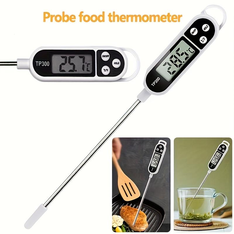 Digital Probe Food Thermometer for Kitchen Baking BBQ Coffee Milk with Instant Read