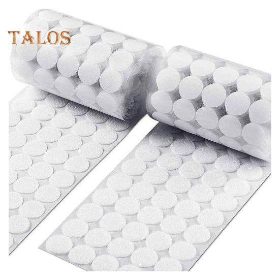 

500 шт. самоклеящихся точек диаметром 10 мм для многоразового использования в классе, школе, сделай сам, проекты ручной работы, нейлоновая липкая задняя часть, крючок, круглая застежка-лента для монет 500pcs белый