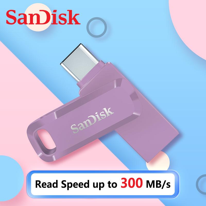 SanDisk 128GB otg usb type c Flash Drive 64GB 256GB 512GB Ultra Dual GO OTG Pen Drive original sandisk usb Memory Stick U Disk for Type C phone Laptop
