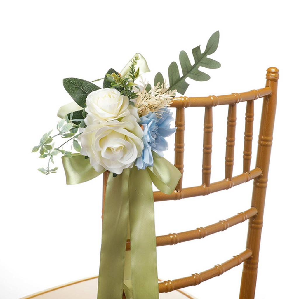 Stuhllehne Blume Bankett Hochzeitsfeier Outdoor-Aktivitäten Stuhllehne Blumendekoration