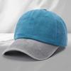Washed cotton cap embroidery catering milk tea shop work cap duck tongue soft top baseball cap men