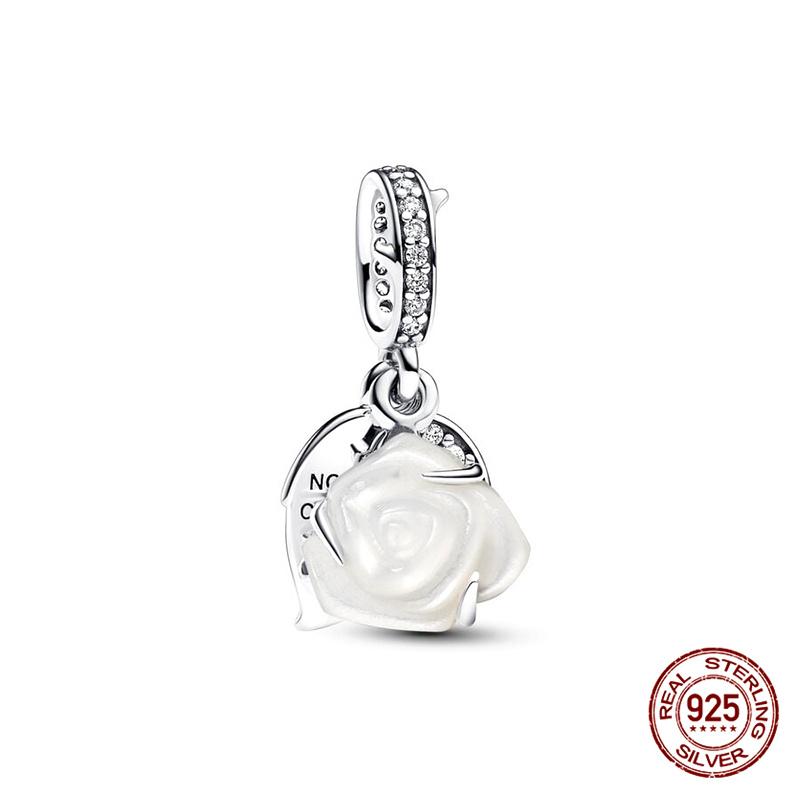 Charms Copper Rose Series Charms Beads Fits 3Mm Original Bracelet Necklace Womens Diy Fine Jewelry Gifts Making