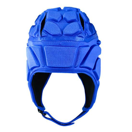 

Kids Adult Rugby Soccer Goalkeeper Helmet Thick EVA Goalie Head Protector Cap M синий