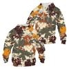 Men's Casual Fashion Long Sleeve Hooded With Pocket Flag Small Print Sweatshirt