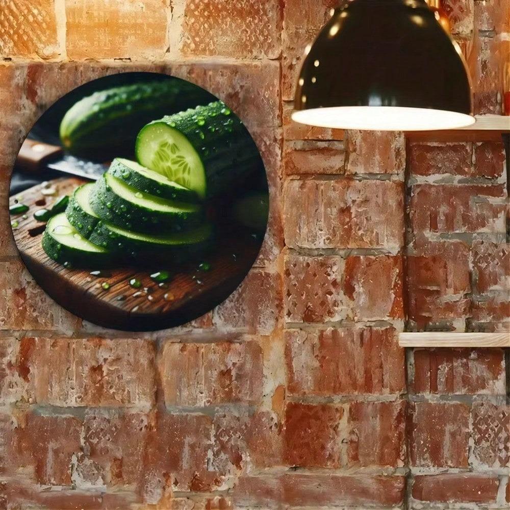 Cucumber Metal Wall Art Kitchen Decor Vintage Style