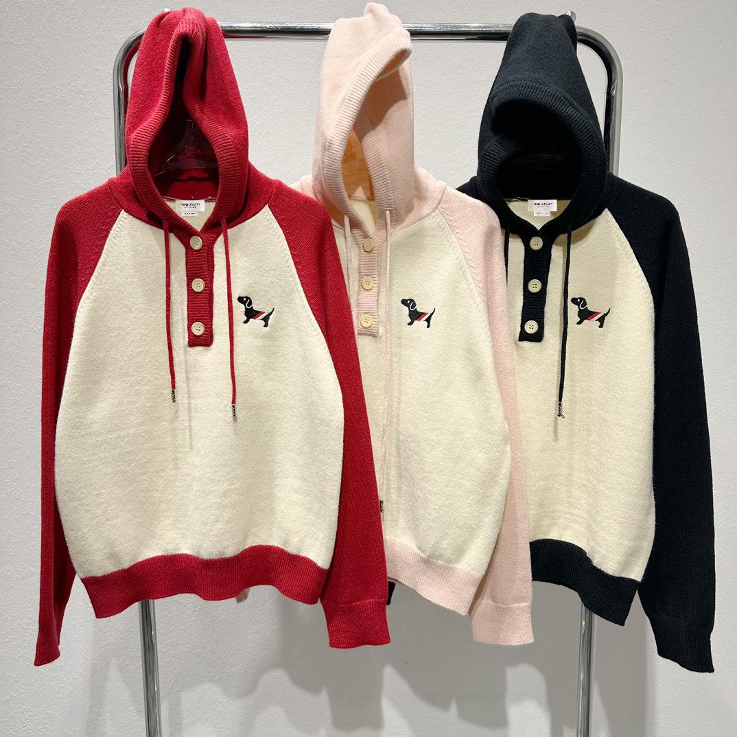 

THOM BRASSY 1791 Dog Patch Colorblock Hoodie S рожевий