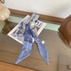 Large Size Long Silk Scarf Korean Hair Band Fashion Silk Scarves  For Women